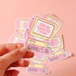 2000s Y2K Aesthetic Die Cut Sticker, Retro Y2K Sticker, Bring Back the 2000s Sticker, 2000s Aesthetic Sticker