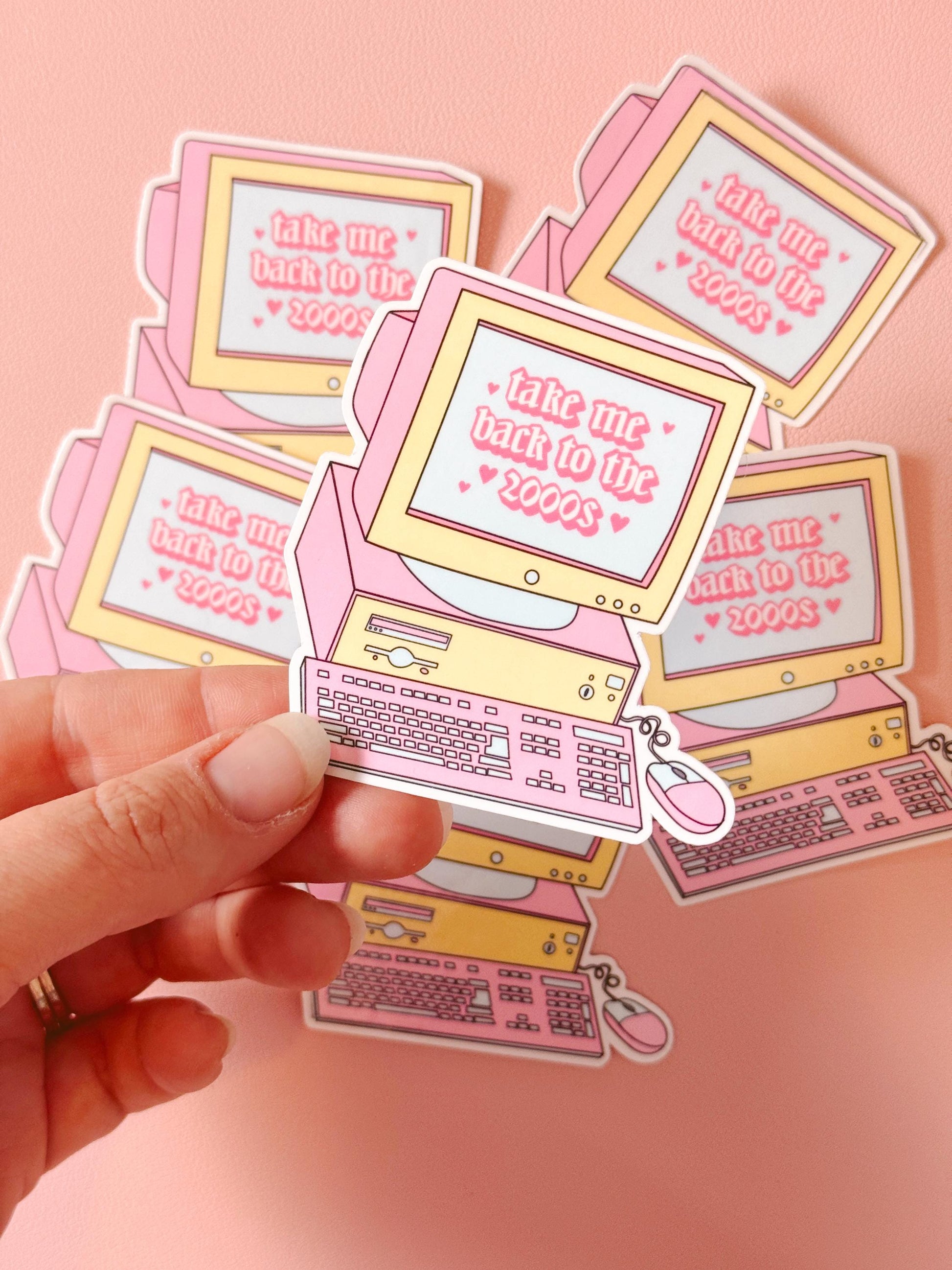 2000s Y2K Aesthetic Die Cut Sticker, Retro Y2K Sticker, Bring Back the 2000s Sticker, 2000s Aesthetic Sticker