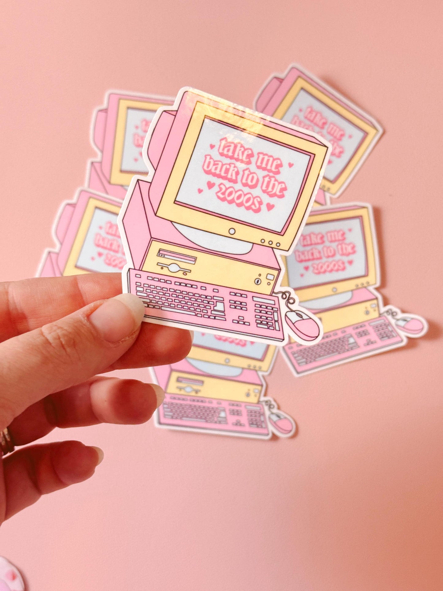 2000s Y2K Aesthetic Die Cut Sticker, Retro Y2K Sticker, Bring Back the 2000s Sticker, 2000s Aesthetic Sticker