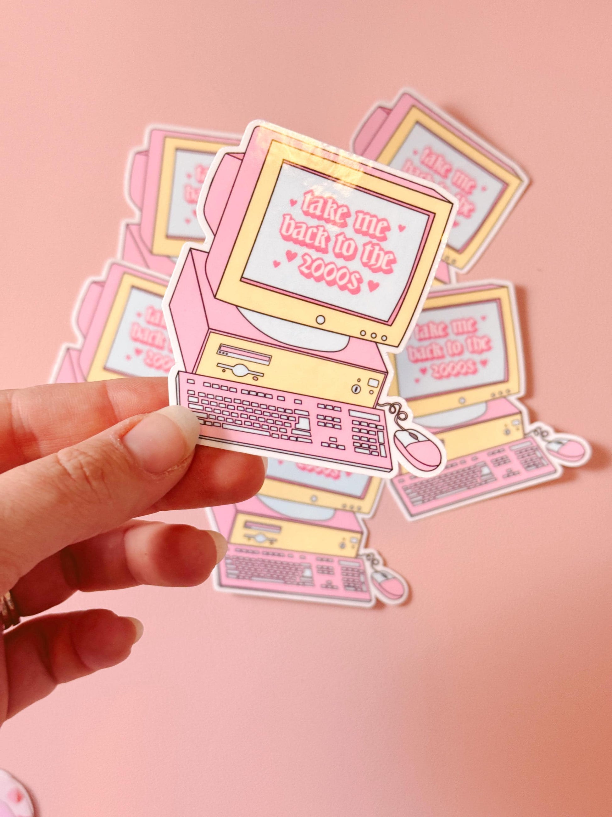 2000s Y2K Aesthetic Die Cut Sticker, Retro Y2K Sticker, Bring Back the 2000s Sticker, 2000s Aesthetic Sticker