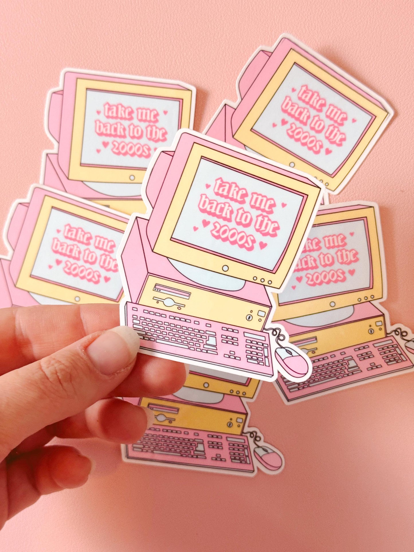 2000s Y2K Aesthetic Die Cut Sticker, Retro Y2K Sticker, Bring Back the 2000s Sticker, 2000s Aesthetic Sticker