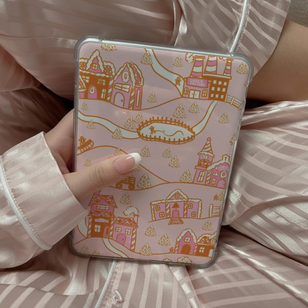 Pink Christmas Kindle Insert Bundle, Kobo Case Insert, Kindle Paperwhite Colorsoft Cardstock Insert, Gifts for Bookish Lovers