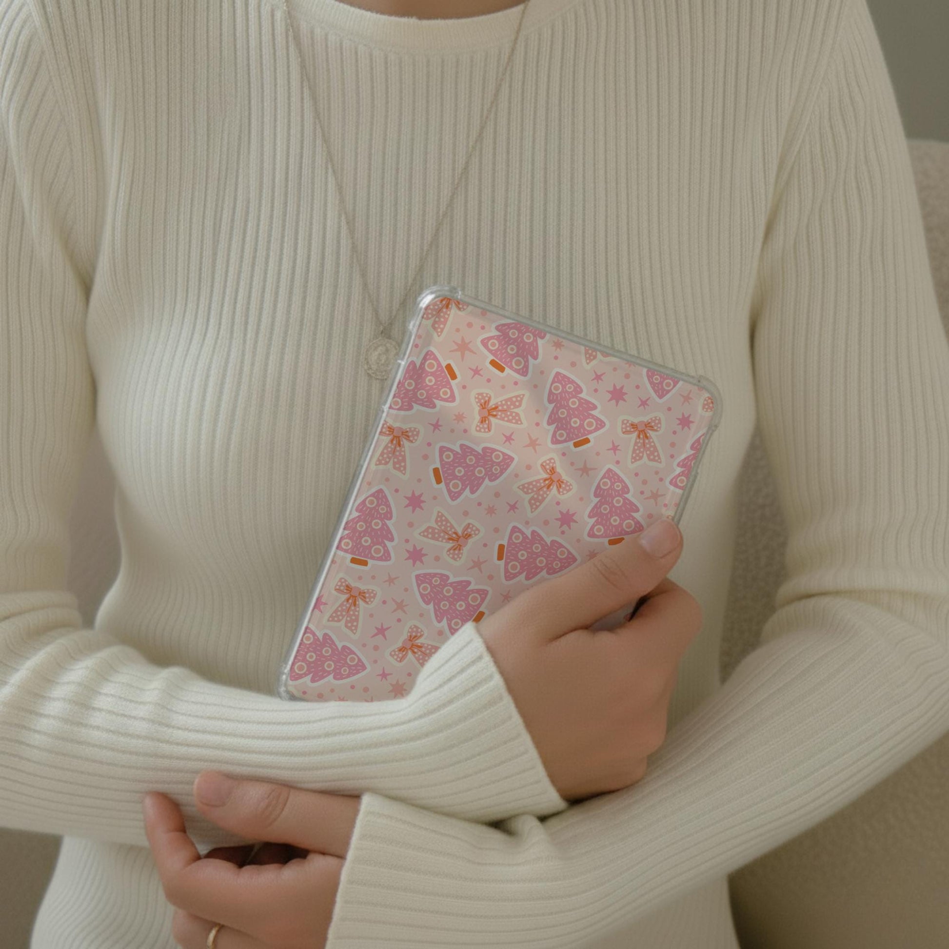 Pink Christmas Kindle Insert Bundle, Kobo Case Insert, Kindle Paperwhite Colorsoft Cardstock Insert, Gifts for Bookish Lovers