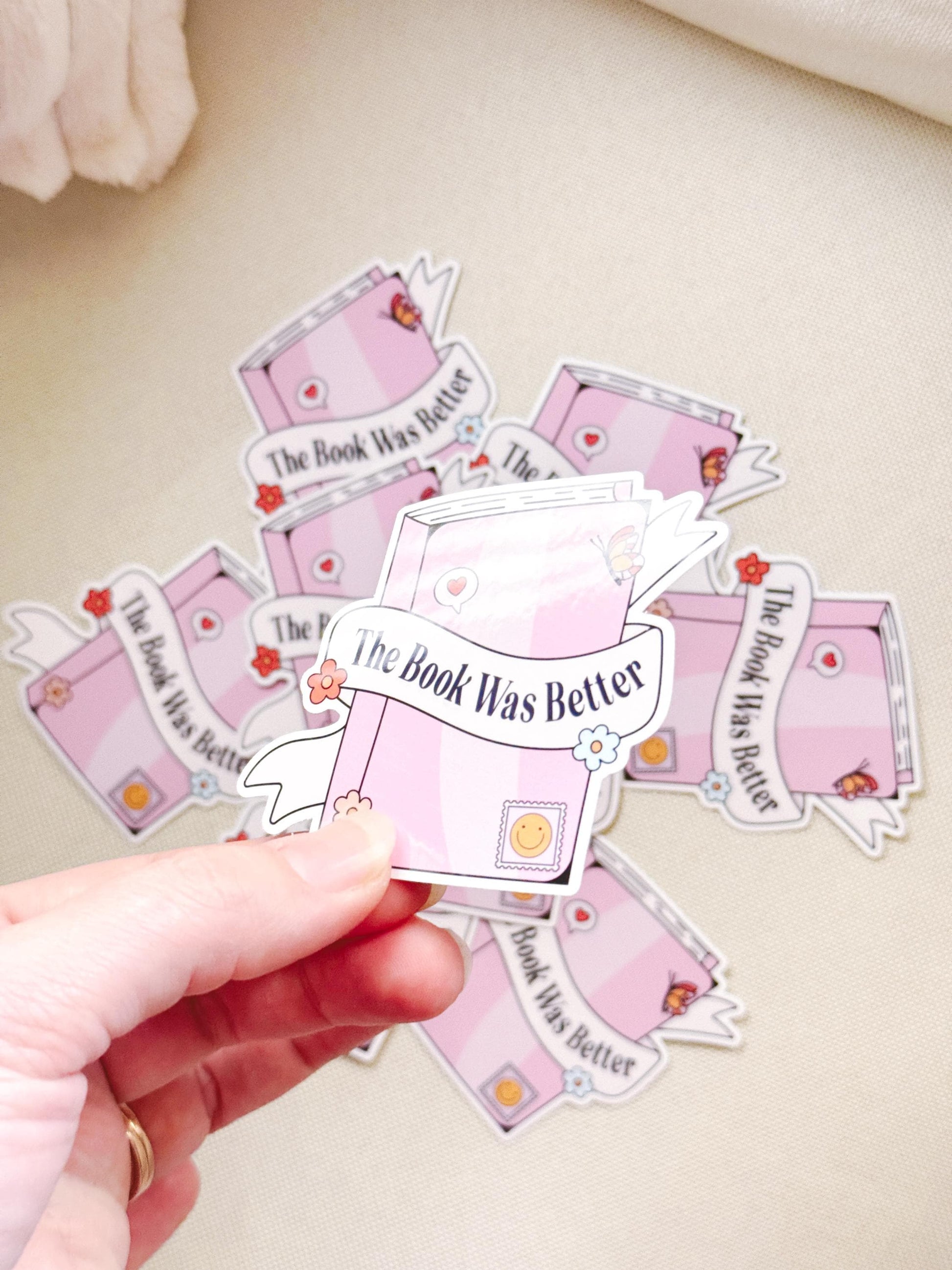 Bookish Girlie Sticker, Reading Bookish Girl Sticker, Retro Bookish Stickers, Book Lover Gift, The Book Was Better Sticker