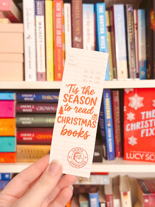 Christmas Bookish Bookmark, Holiday Christmas Double Sided Bookmark, Holiday Book Exchange, Christmas Book Theme Gift Ideas