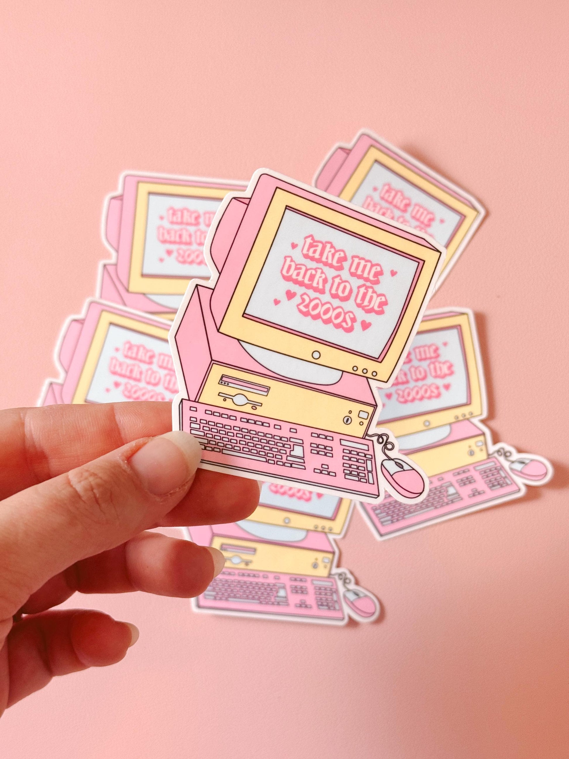 2000s Y2K Aesthetic Die Cut Sticker, Retro Y2K Sticker, Bring Back the 2000s Sticker, 2000s Aesthetic Sticker