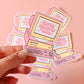 2000s Y2K Aesthetic Die Cut Sticker, Retro Y2K Sticker, Bring Back the 2000s Sticker, 2000s Aesthetic Sticker