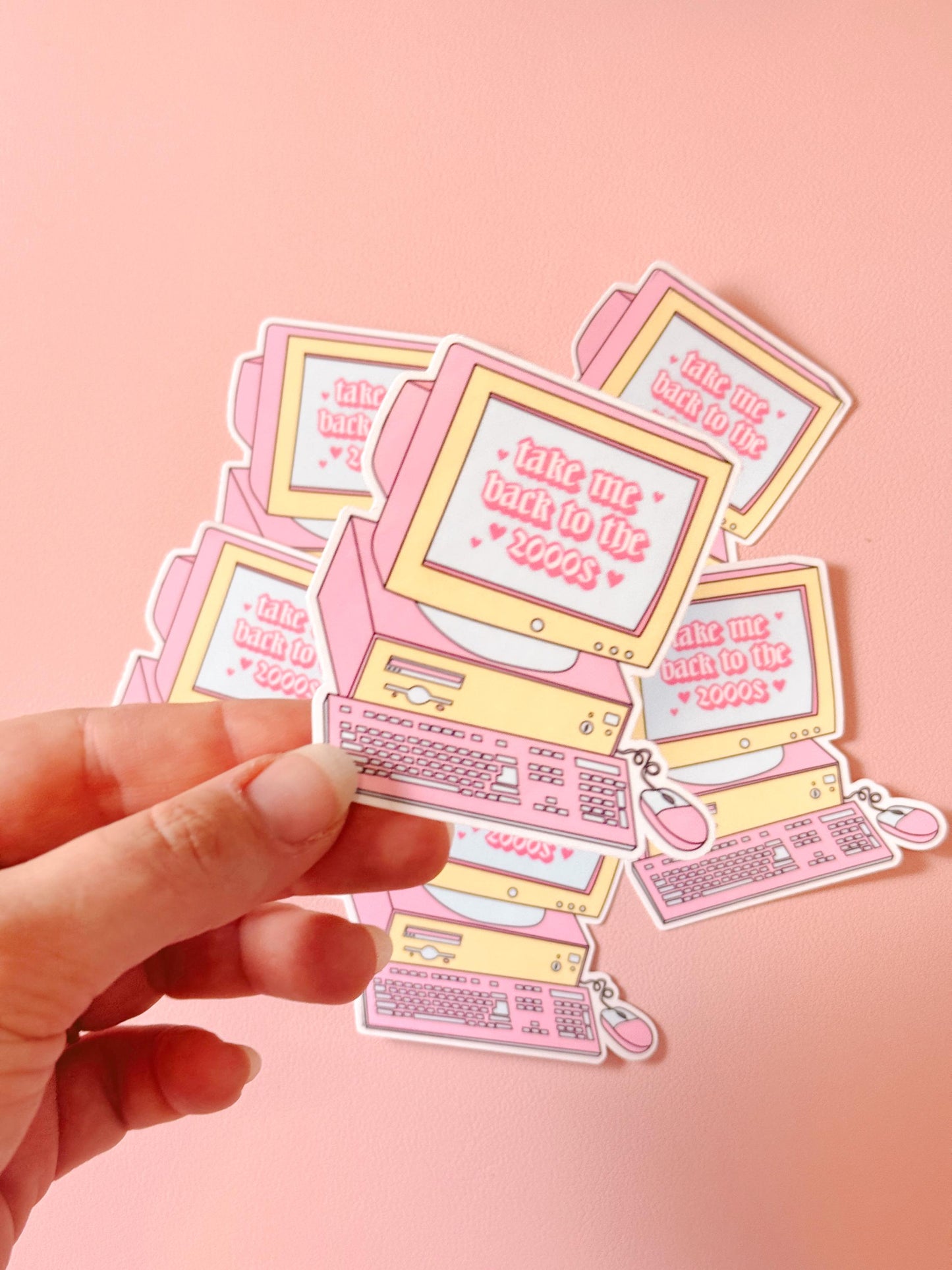 2000s Y2K Aesthetic Die Cut Sticker, Retro Y2K Sticker, Bring Back the 2000s Sticker, 2000s Aesthetic Sticker