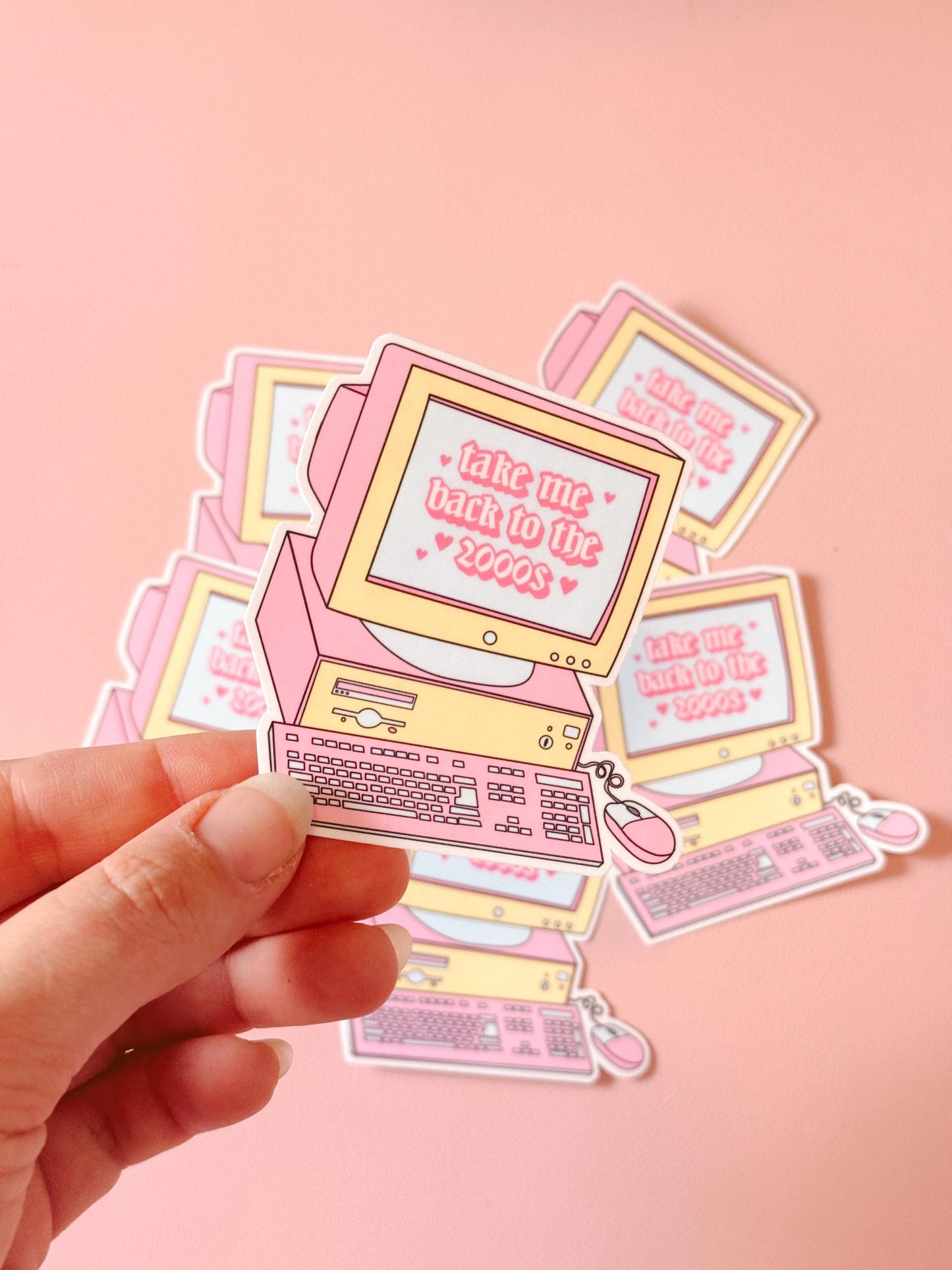 2000s Y2K Aesthetic Die Cut Sticker, Retro Y2K Sticker, Bring Back the 2000s Sticker, 2000s Aesthetic Sticker