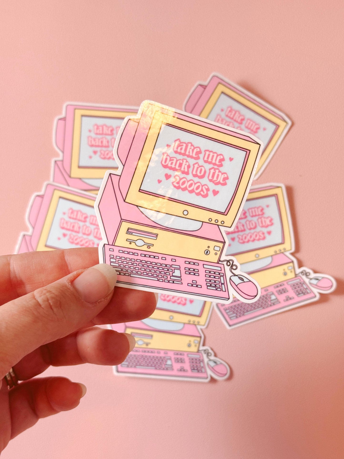 2000s Y2K Aesthetic Die Cut Sticker, Retro Y2K Sticker, Bring Back the 2000s Sticker, 2000s Aesthetic Sticker