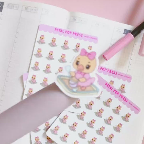 Cute Geese Decorative Sticker Sheet, Goose Junk Journaling Stixkers, Decorative Planner Stickers, Journalinf Stickers