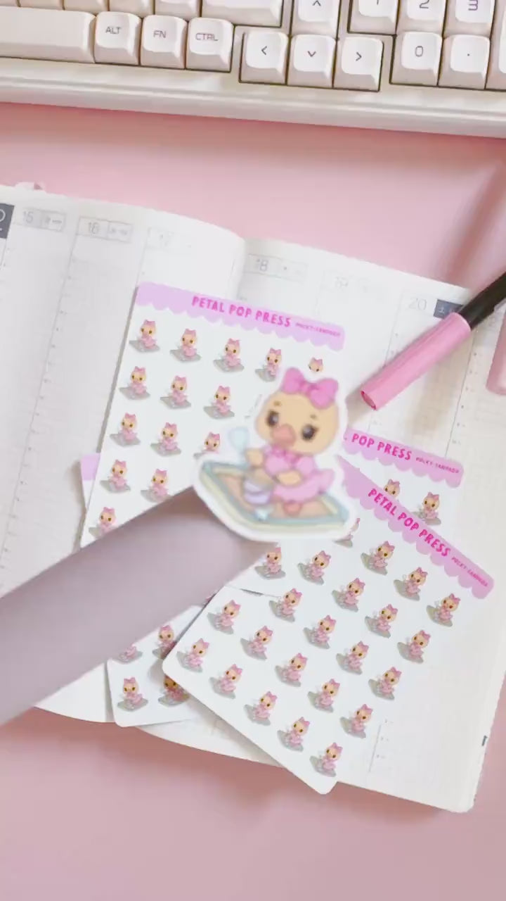 Cute Geese Decorative Sticker Sheet, Goose Junk Journaling Stixkers, Decorative Planner Stickers, Journalinf Stickers