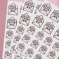 Sticker Happy Mail Icon Doodle Stickers, Sticker Mail Icon Stickers, Doodle Planner Stickers, Doodle Happy Mail Planner Stickers