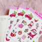 Doodle Christmas Decorative Sticker Sheet, Christmas Junk Journaling Stickers, Decorative Planner Stickers, Holiday Journaling Stickers