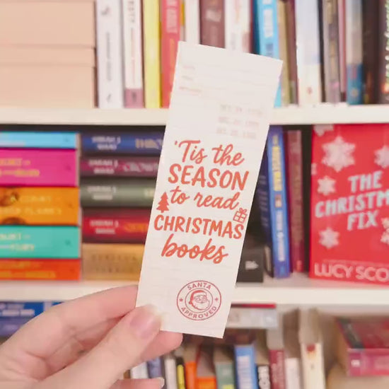 Christmas Bookish Bookmark, Holiday Christmas Double Sided Bookmark, Holiday Book Exchange, Christmas Book Theme Gift Ideas