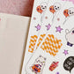 Kawaii Halloween Stickers for Planning or Junk Journaling, Kawaii Planner Stickers, Halloween Planner Stickers, Doodle Stickers