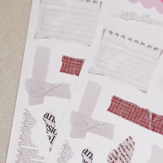 Junk Journaling Ephemera Stickers, Junk Journal Stickers, Stickers for Junk Journal Spreads, Realistic Junk Journal Stickers