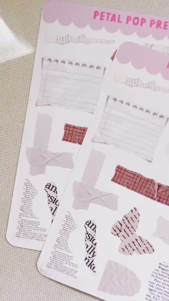 Junk Journaling Ephemera Stickers, Junk Journal Stickers, Stickers for Junk Journal Spreads, Realistic Junk Journal Stickers