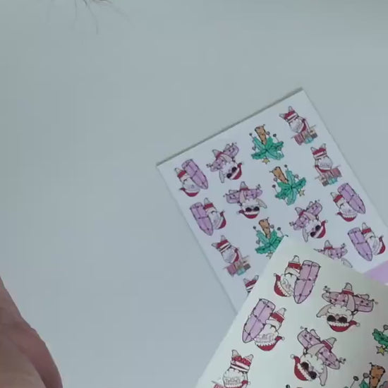 Christmas Script Stickers for Planners, Planner Script Stickers, Script Christmas Bucketlist Stickers