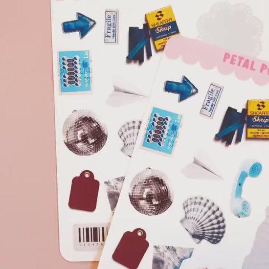 Junk Journaling Ephemera Stickers, Junk Journal Stickers, Stickers for Junk Journal Spreads, Realistic Junk Journal Stickers